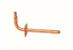 1/2" Copper 90 Degree Stub Out Elbow, with Wall Plate, Closed End (Installation by Non-Professional may void Viega's LLC limited warranty)