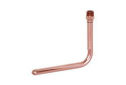 8-1/2" x 7-1/2" Copper Tub Spout Elbow