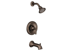 Moen T2153ORB, Tub and Shower with Adjustable Temperature Limit Stop, 3-1/2" Diameter Spray Head, Oil-Rubbed Bronze, 2.5 gpm, Brantford Collection