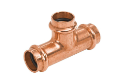 1-1/2" Copper Tee, Lead-Free, Copper x Copper
