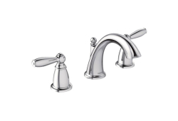 Moen T6620, Two-Handle Widespread High Arc Bathroom Faucet, 8" - 16" Center, Chrome, 1.5 gpm, Brantford Collection