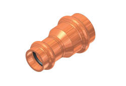 3/4" x 1/2" Copper Reducing Coupling, Lead-Free, Copper x Copper