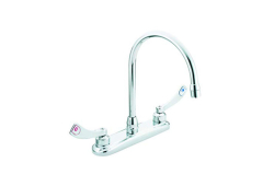 Moen 8289, Two-Handle Kitchen Faucet, 8" Spout Reach, Chrome, 1.5 gpm, M-Dura Collection