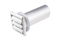 6" Dyer Vent Hood, White
