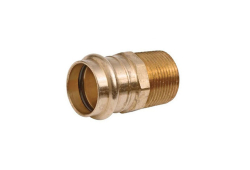 3/4" Copper Reducing Adapter, Lead-Free, Copper x Male