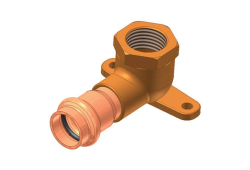 1/2" Copper Drop Ear 90 Degree Elbow, Lead-Free, Copper x Fitting