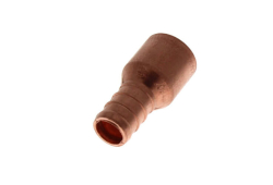 1/2" x 1/2" Copper Pipe Straight Adapter, Lead Free, Female Sweat Copper x PEX