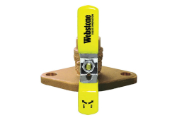1-1/4, Brass Circulator Flange with Ball Valve, Less Drain, Sweat