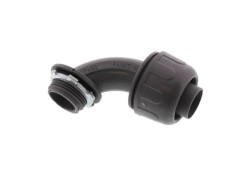 3/4" Liquid Tight 90 Degree Connector, Non-Metal, Plastic