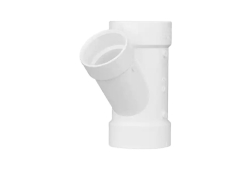 3" x 3" x 2" DWV Wye Street Reducing Soil Pipe x Hub x Hub