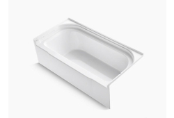 Sterling 71141120-0, 60" x 30" Ergonomic Bath Tub, Right-Hand Drain, White, Accord Collection