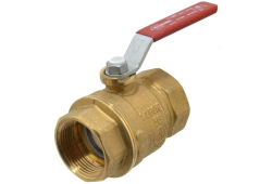 1-1/4" Brass Ball Valve, Full Port