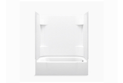 Sterling 71140120-0, 60" x 32" x 72" 4-Piece Bathtub and Tub Wall Set, White, Accord Collection