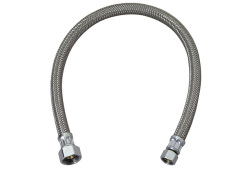 3/8" x 1/2" Flexible Supply Lav Connector, Lead-Free, Compression x FNPT, 20" Long