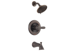 Delta T14438-RB, Single-Handle Tub and Shower Trim, 5-1/2" Non-Diverter Spout, Venetian Bronze, 2 gpm, Monitor 12 Series Collection