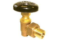 1" Bronze Radiator Valve, Hot Water, Male x Female