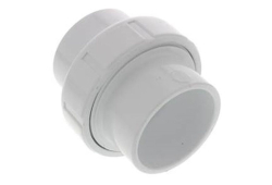 1-1/2" PVC Pressure Union with O-Ring, Schedule 40, Plastic x Plastic