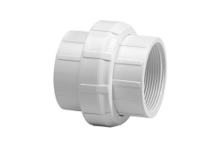 1/2" PVC Pressure Union with O-Ring, Schedule 40, Plastic x Plastic