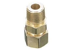 1" Brass Auto Flare Straight Fitting