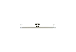 PowerBar with 1 Bracket, 2 TouchDown Clamps, and 4 Drill-Tip Screws (14"- 26" Opening)