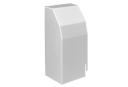 3" End Cap for Panel-Trim Baseboard, Left Hand