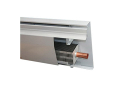 3/4" x 4' Aluminum Fins with Slide Cradles for Panel-Trim Baseboards