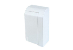 4" Steel Hinged Valve End Cap for Lo-Trim Baseboard, Right Hand