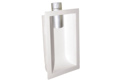 17-1/4" x 11-1/2" Dryer Vent Box with Connector, White