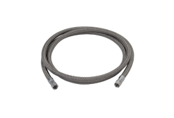 1/4" Braided Flexible Ice Maker Connector, Lead-Free, Compression x Compression, 96" Long