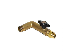 111-206 1/4 Turn Oil Tank Ball Valve, 5"x2.4"x1.5", Male x Flare