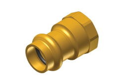 1/2" x 3/4" Copper Reducing Adapter, Lead-Free, Copper x Female