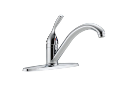 Delta 100-DST, Single-Handle Kitchen Faucet, 8" Center, Chrome, 1.5 gpm, Classic Collection