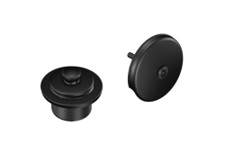 Push-N-Lock Tub Drain Kit With 1-1/2" Threads Wrought Iron