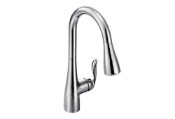 Moen 7594C, One-Handle High Arc Pulldown Kitchen Faucet, 7-3/4" Spout Reach, Chrome, 1.5 gpm, Arbor Collection