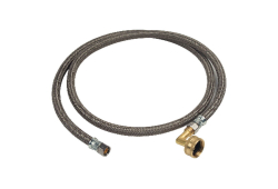 60" Braided Flexible Water Supply Connector with Garden Hose Elbow