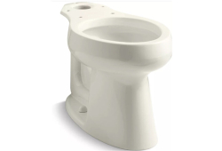 Kohler K4199-96, Comfort Height Toilet Bowl, Biscuit, Elongated, Highline Series