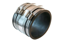 3" Strong Back Banded Pipe Coupling, Connects Cast Iron, PVC, Copper, Steel or Lead Pipe
