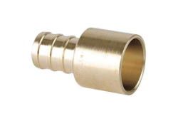 1/2" PEX Brass Adapter, Lead-Free, PEX Crimp x Female