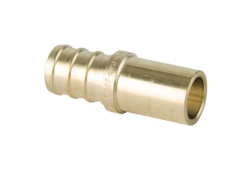 3/4" PEX Brass Adapter, Lead-Free, Crimp x Male