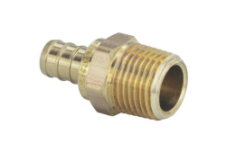 1/2" x 3/4" PEX Brass Adapter, Lead-Free, Crimp x Male (Installation by Non-Professional may void Viega's LLC limited warranty)