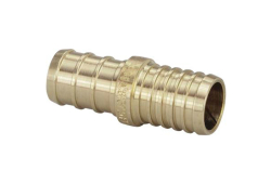 1/2" PEX Brass Coupling, Lead-Free, Crimp x Crimp (Installation by Non-Professional may void Viega's LLC limited warranty)