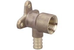 1/2" PEX Brass Drop Ear 90 Degree Elbow, Lead-Free, Crimp x Female Iron Pipe (Installation by Non-Professional may void Viega's LLC limited warranty)