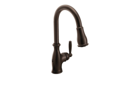 Moen 7185ORB, One-Handle High Arc Pulldown Kitchen Faucet, 7-3/4" Spout Reach, Oil-Rubbed Bronze, 1.5 gpm, Brantford Collection