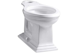 Kohler K4380-0, Comfort Height Toilet Bowl, White, Elongated, Memoirs Series