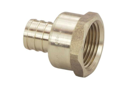 1/2" x 3/4" PEX Brass Adapter, Lead-Free, Crimp x Female (Installation by Non-Professional may void Viega's LLC limited warranty)
