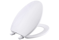 Kohler K4774-0, Toilet Seat Lid, White, Elongated, Brevia Quick-Release Series