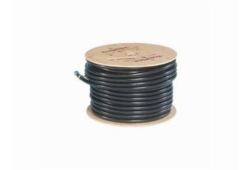 1/2" x 50' Flexible Gas Pipe, Stainless Steel, Black