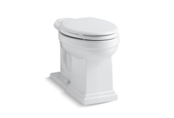 Kohler K4799-0, Comfort Height Toilet Bowl, White, Elongated, Tresham Series