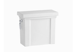 Kohler K4899-0, Classic Toilet Tank, Left-Hand Trip Lever, Metal Lever, White Tank, Single-Flush, 1.28 gpf, Tresham Series