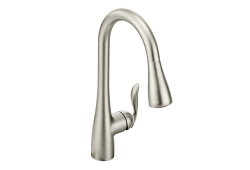 Moen 7594SRS, One-Handle High Arc MotionSense Pulldown Kitchen Faucet, 7-3/4" Spout Reach, Spot Resist Stainless, 1.5 gpm, Arbor Collection
